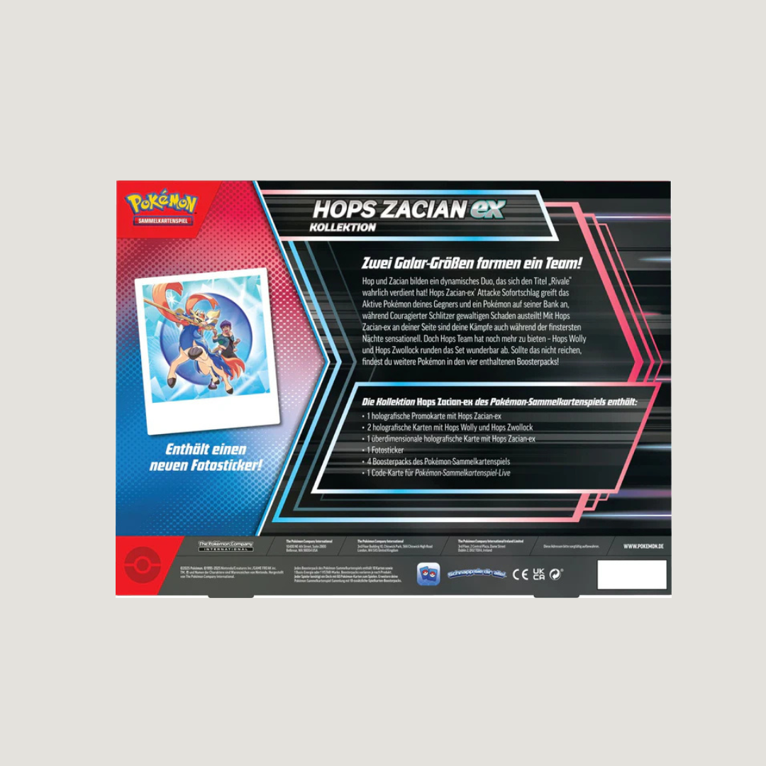 Pokémon Hops Zacian-ex Kollektion Deutsch