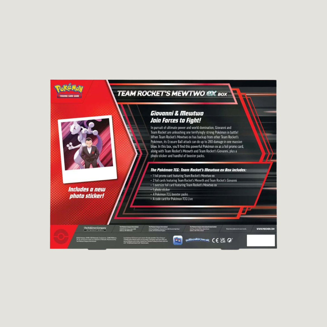Pokémon Team Rocket´s Mewtu ex Box