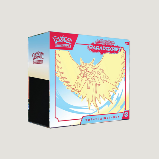 Pokémon Karmesin & Purpur Paradox Rift  Top Trainer Box Donnersichel