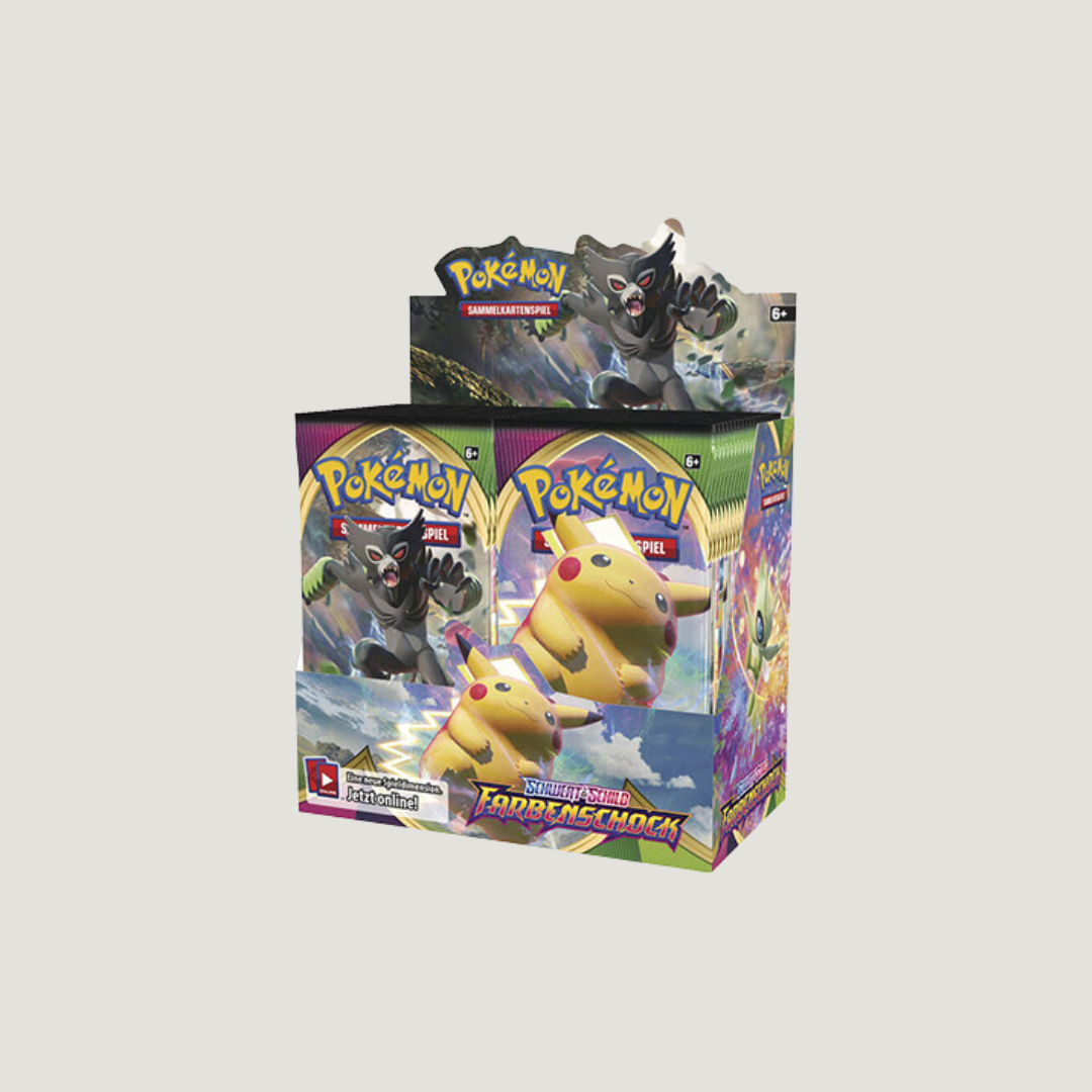 Pokémon Schwert & Schild Farbenschock Booster Display