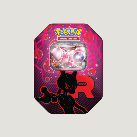 Pokémon Team Rocket Tin Box Mewtwo Fall 2025